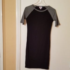 Black and gray Lularoe dress
